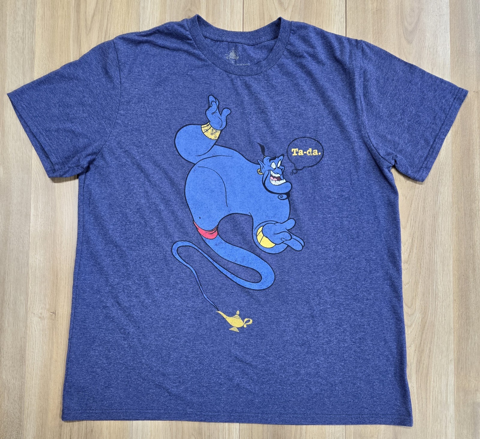 Disney Aladdin Mens Sz XL T-Shirt, Short Sleeve, Heavyweight, Heather Blue gallery