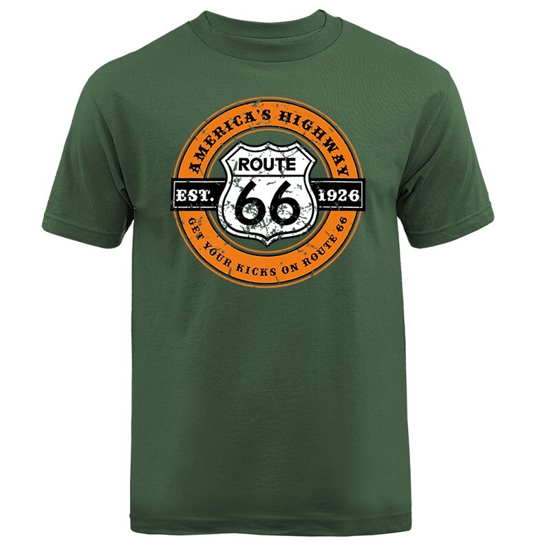 Route 66 America's Highway Graphic T-shirt Tee gallery