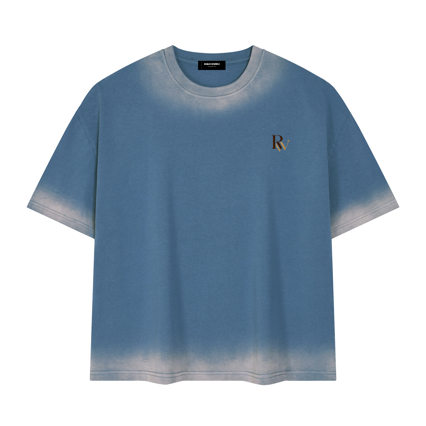 Rong Wurdz Vintage Wash Boxy T-Shirt Oversized Streetwear Graphic Tee gallery