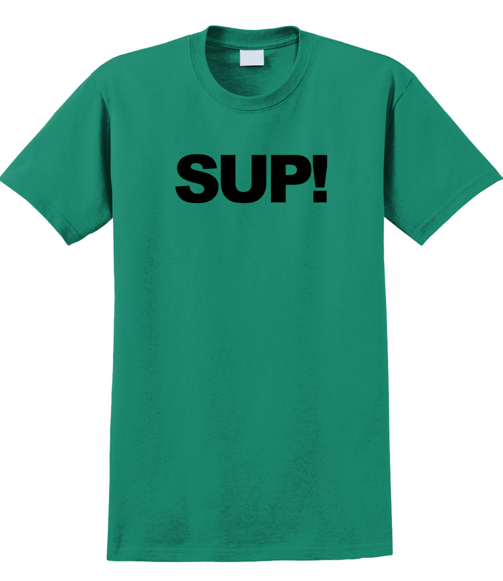 Sup T-Shirt Short Sleeve Graphic Tee Unisex apparel Text logo design. gallery