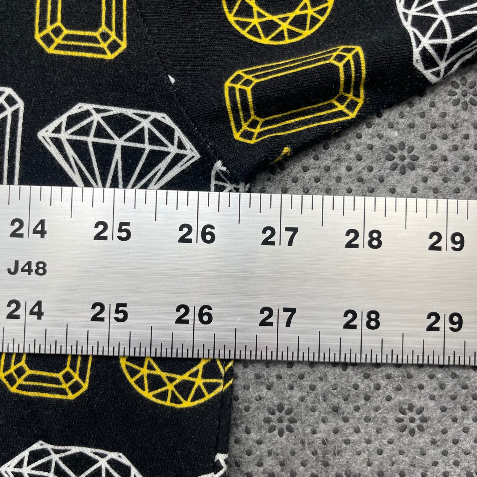 Vintage Y2K Marithe Francois Girbaud Mens 2X Black Diamond All Over Print Shirt gallery
