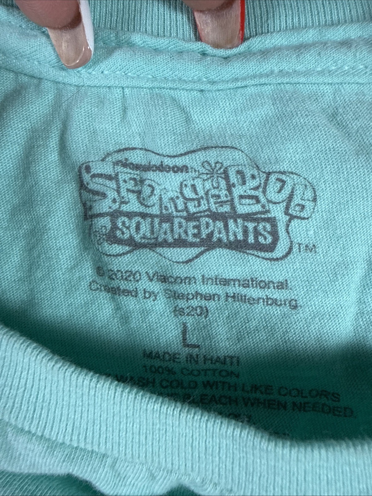 SPONGEBOB SQUARE PANTS T-SHIRT SZ LARGE gallery
