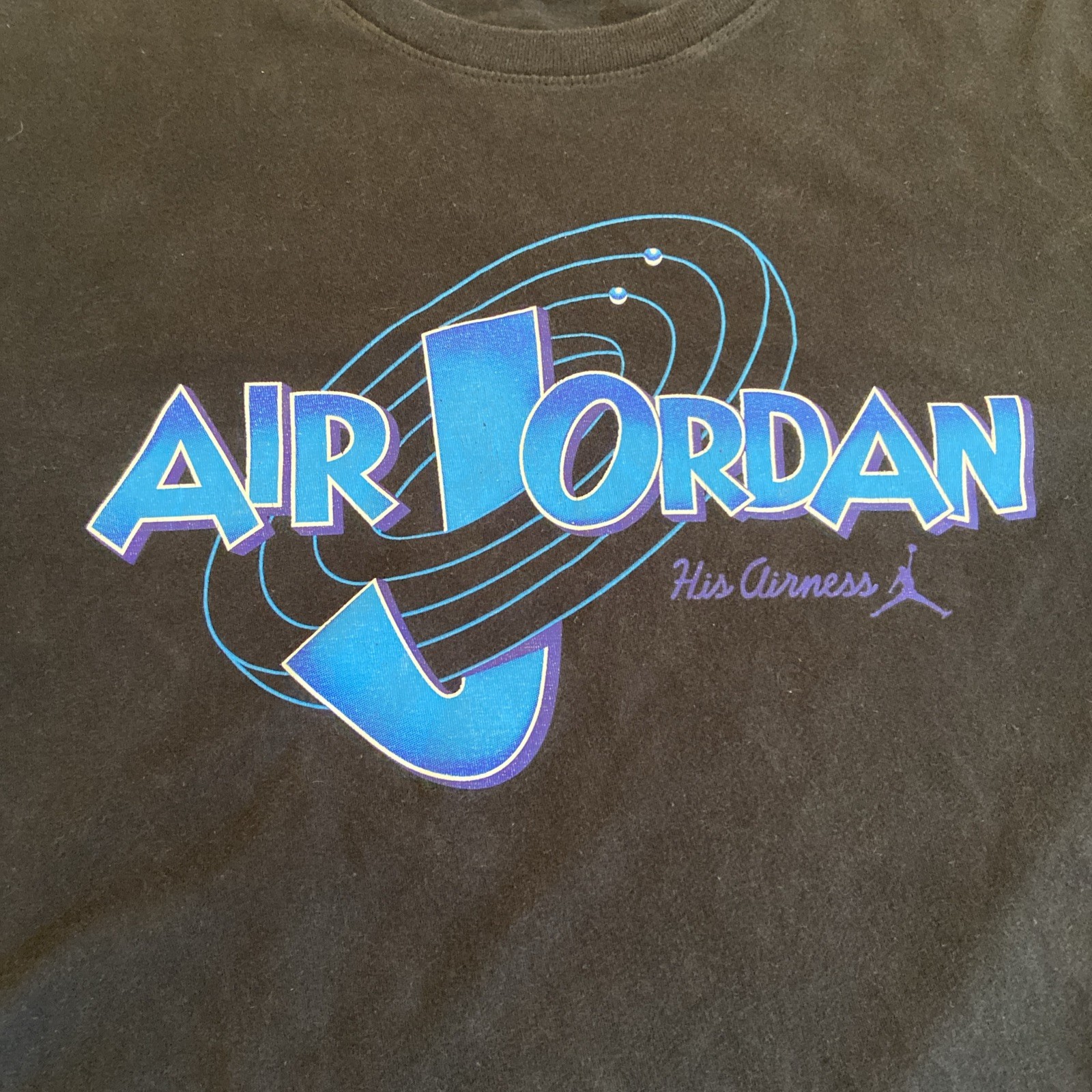 Air Jordan x Space Jam Men's T-Shirt Size Medium Black Vintage 90s gallery