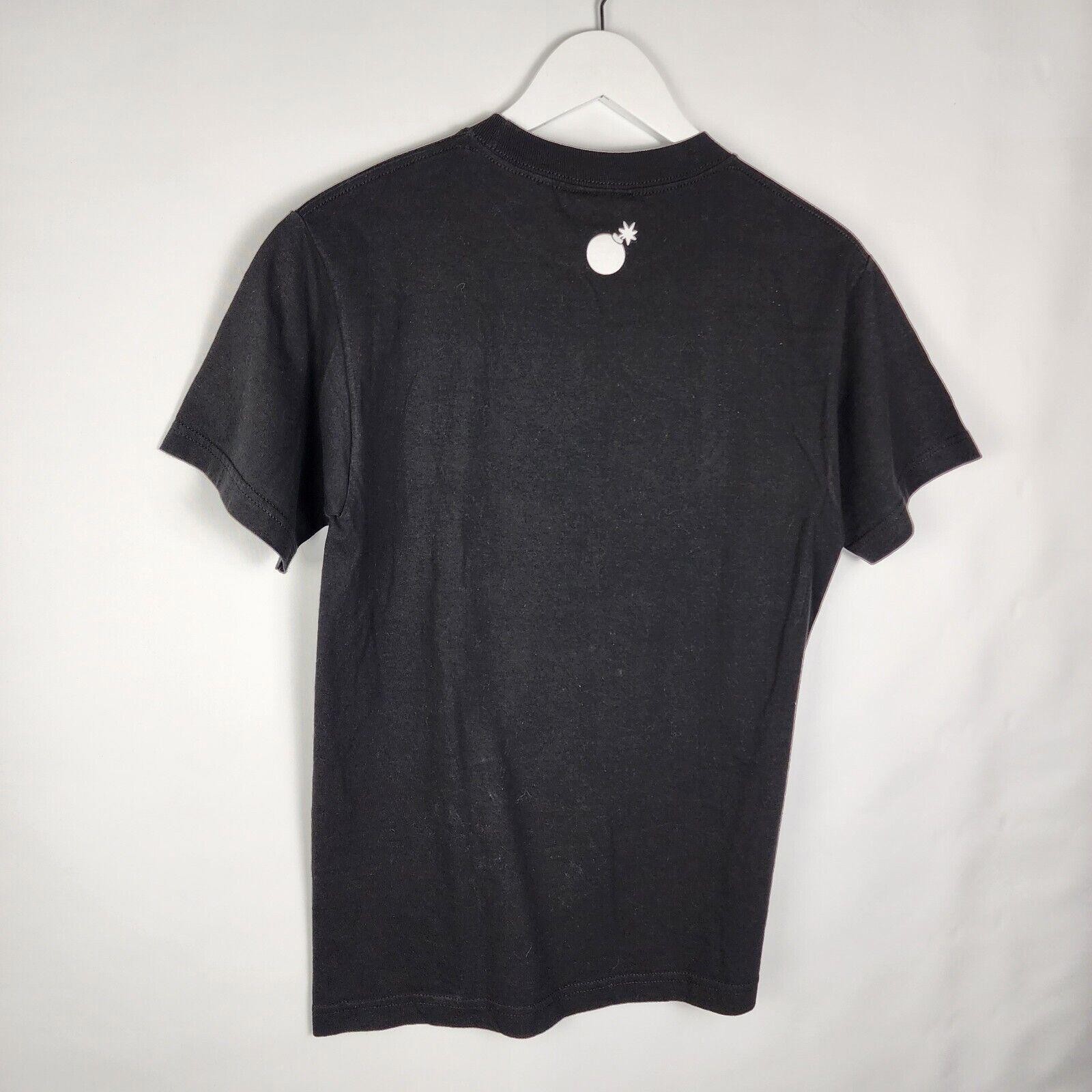 VINTAGE The Hundreds Shirt Mens Small Black Short Sleeve Crew Graphic Bomb gallery