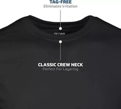 Gildan (6-pack) Black Solid Heavy Cotton Short Sleeve Blank T-Shirt S-2XL