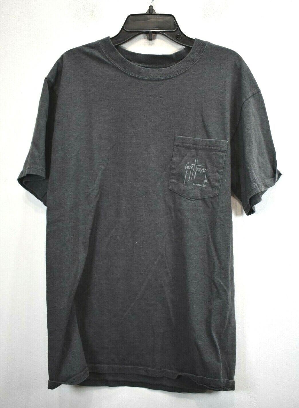 Guy Harvey Original Mens Black Scoop Neck Short Sleeve Casual Graphic T-Shirt M gallery