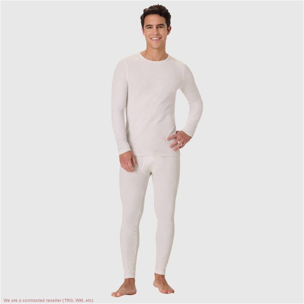 Hanes Men's Thermal Long Sleeve Waffle Knit Shirt - Oatmeal L *SEE DEAL!!!* gallery