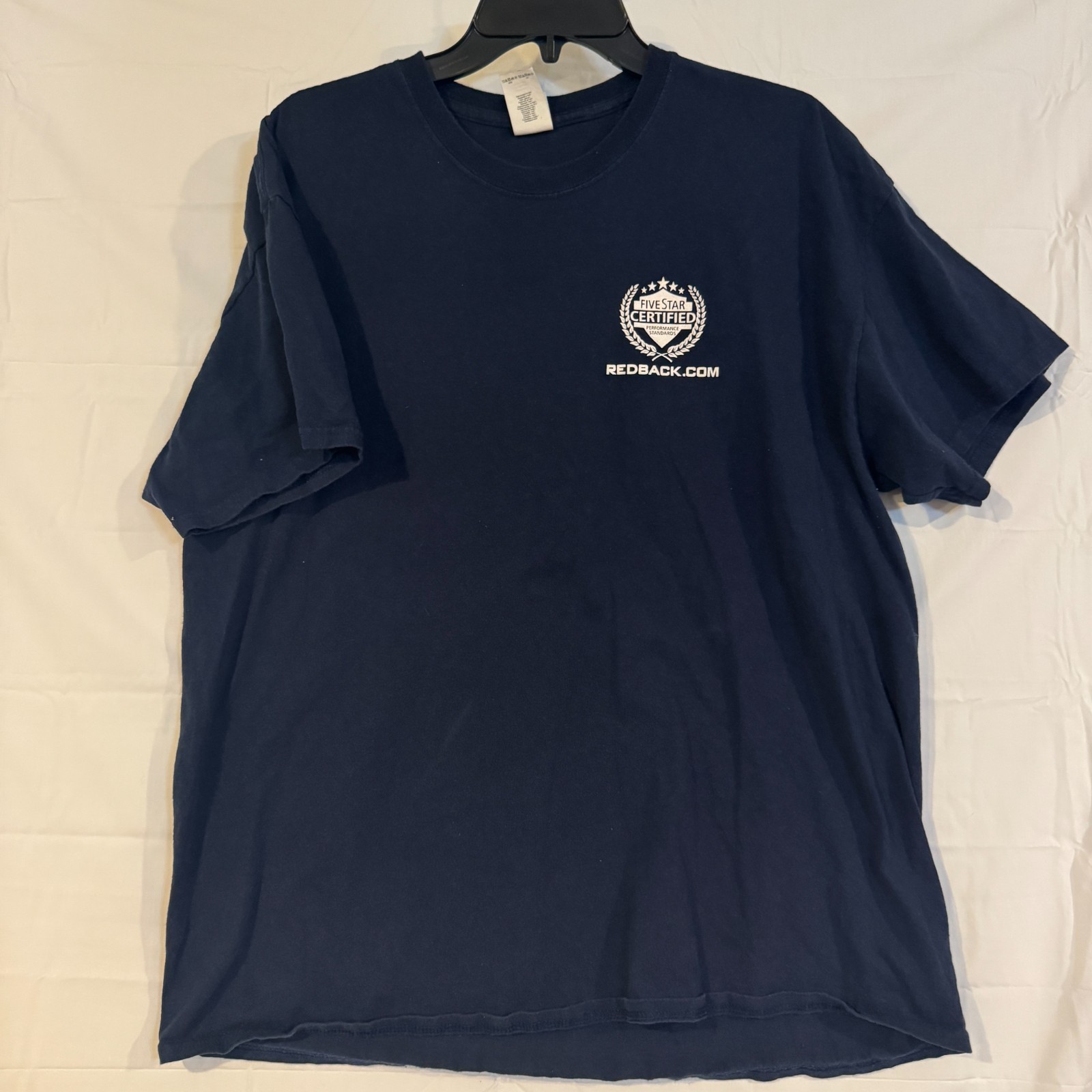 Redback Load Restraint Systems Shirt Mens XL Navy Blue Cargo Trucking Graphic