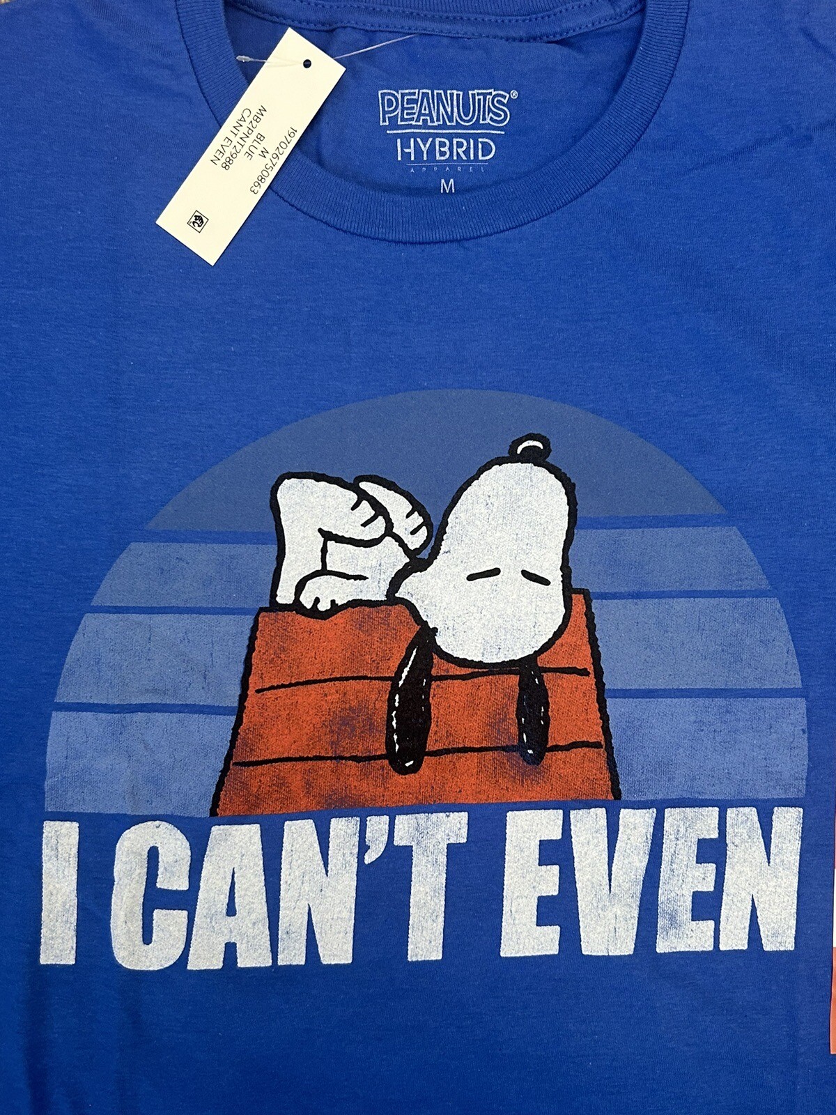 New Snoopy Peanuts Royal Blue T-shirt Tee Unisex Size MEDIUM gallery