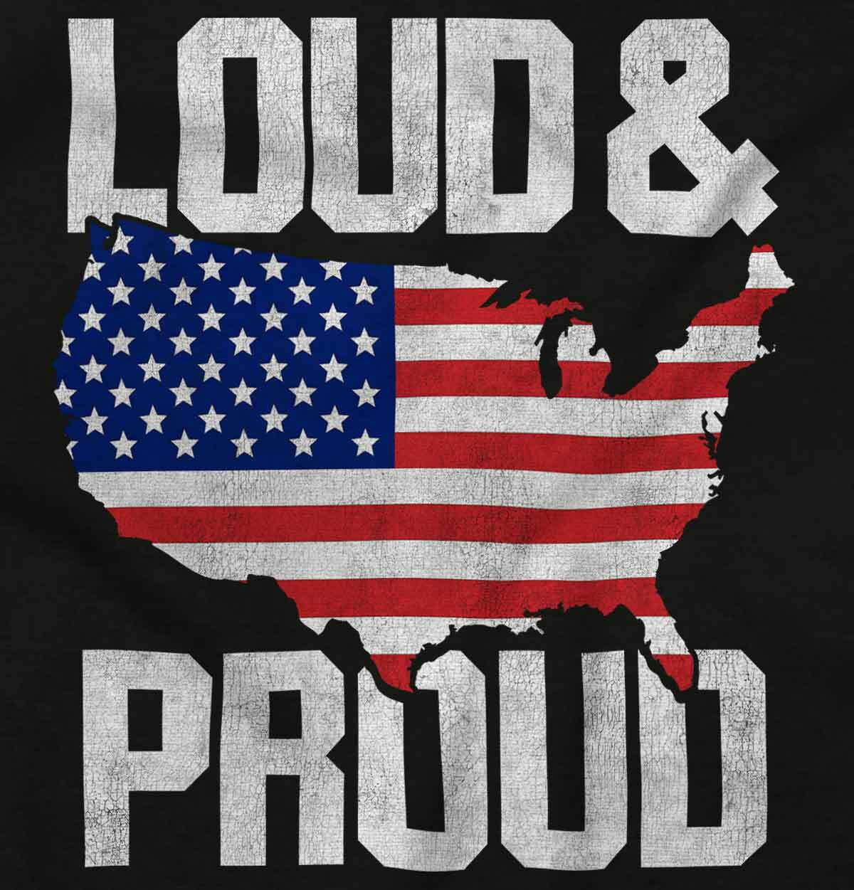 Loud And Proud America USA Made In The USA Adult Short Sleeve Crewneck Tee gallery