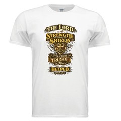 The Lord Is My Strength Tee 4.5oz Ringspun Cotton Modern Classic Fit Shirt