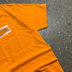 Y2K 2000s Nike Box Logo Orange Graphic T-Shirt