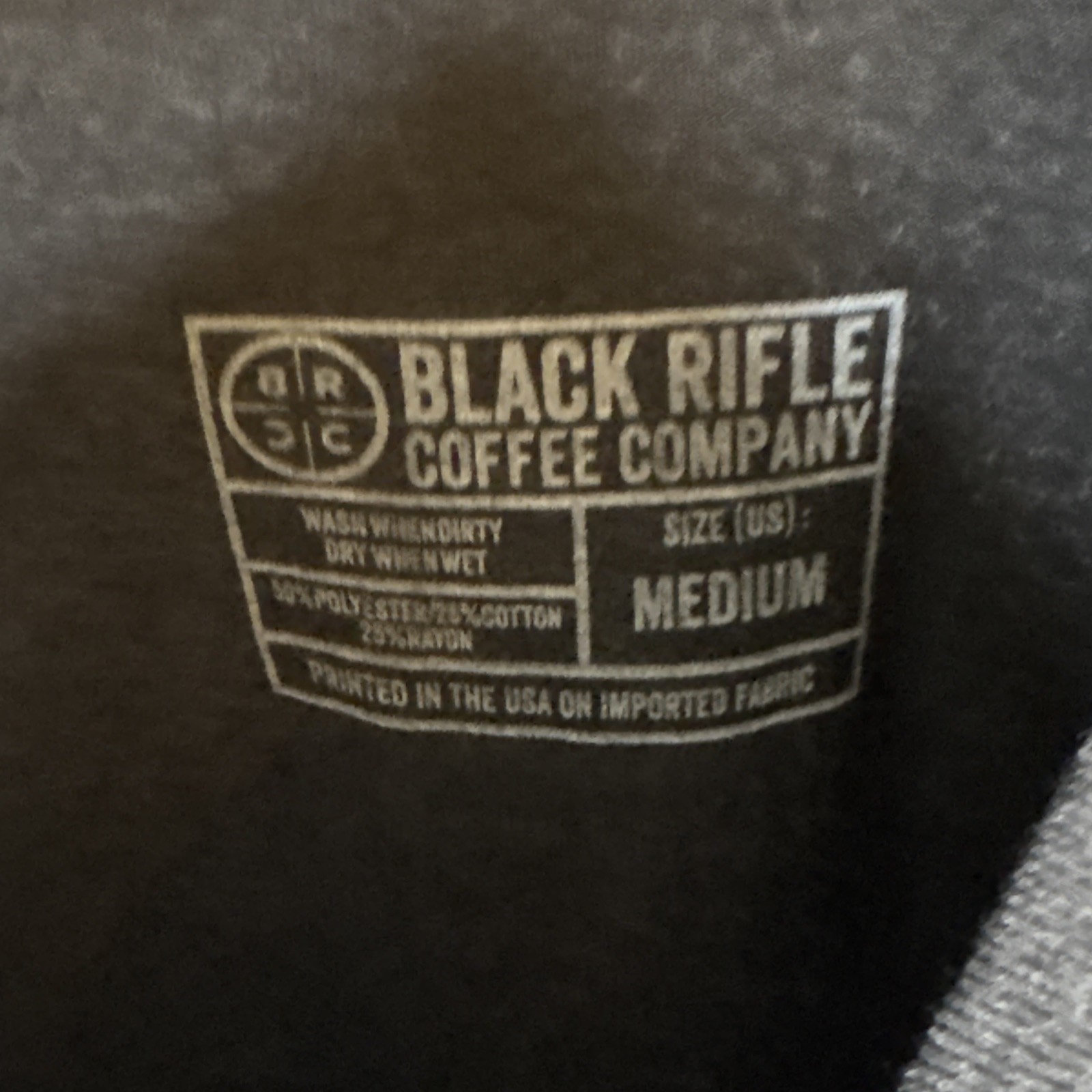 Black Rifle Coffee Mostly Peaceful T Shirt Mens Size Medium Black New gallery