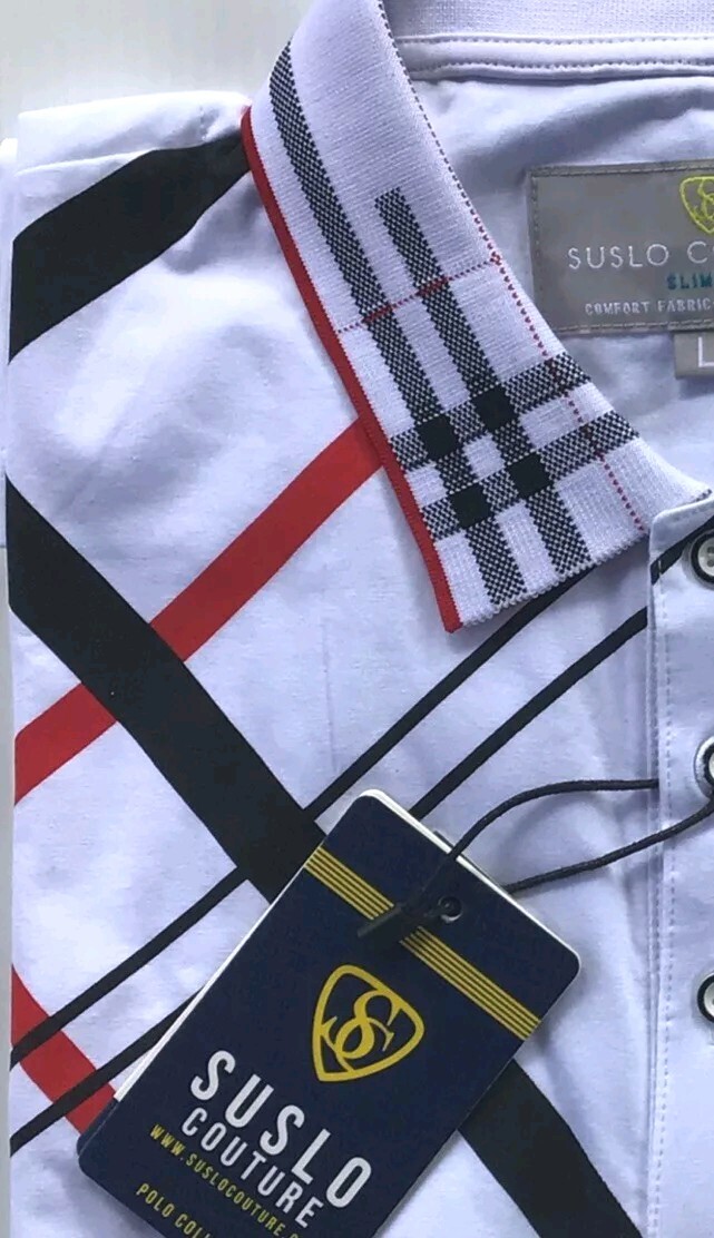 Men's Luxurious Polo Shirt,Italian Style,Stretch S to 2XL…A17.A gallery