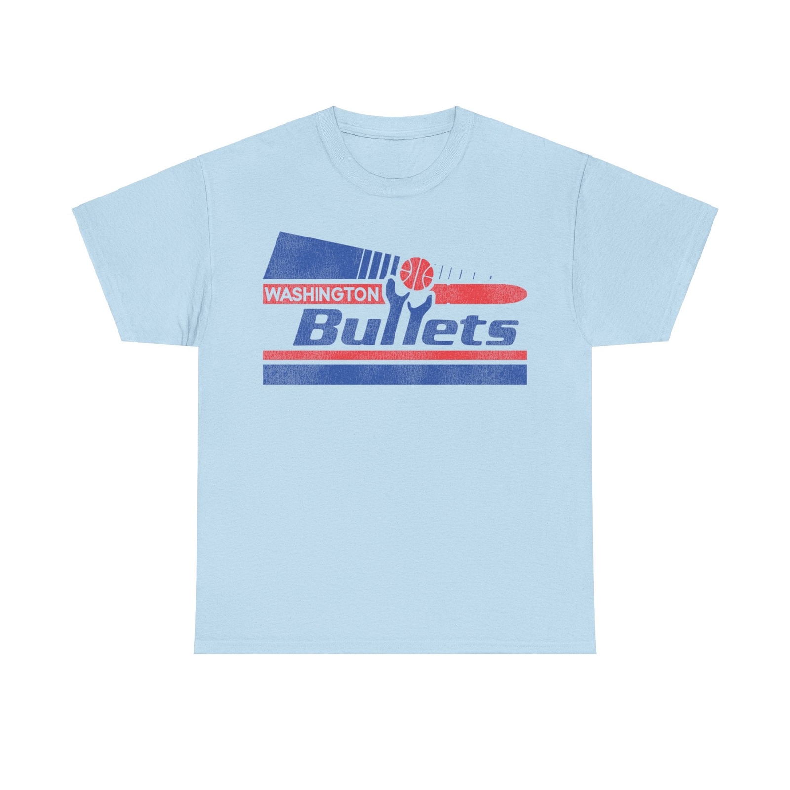 Washington Bullets Basketball Pennant Nostalgic Retro T-shirt gallery