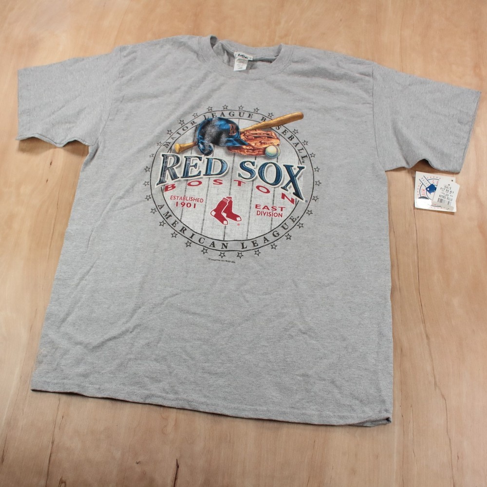 nwt ds 2004 Boston Red Sox American League t-shirt LARGE vtg y2k MLB baseball