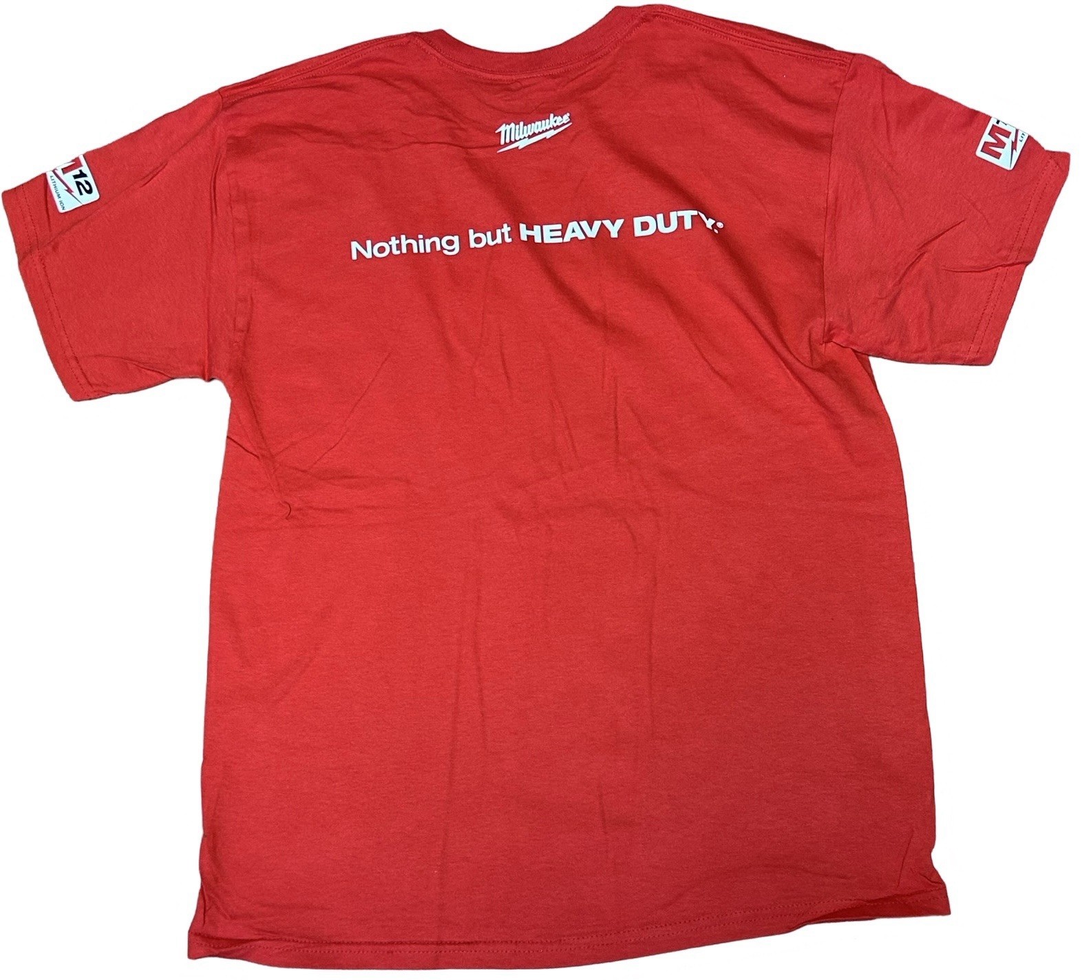 Milwaukee Tools Nothing But Heavy Duty Red T-Shirt Short Sleeve M12 18 NEW LARGE gallery