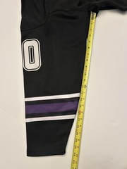 Deep Dark And Dangerous Truth DDD Hockey Jersey Large Black And Purple