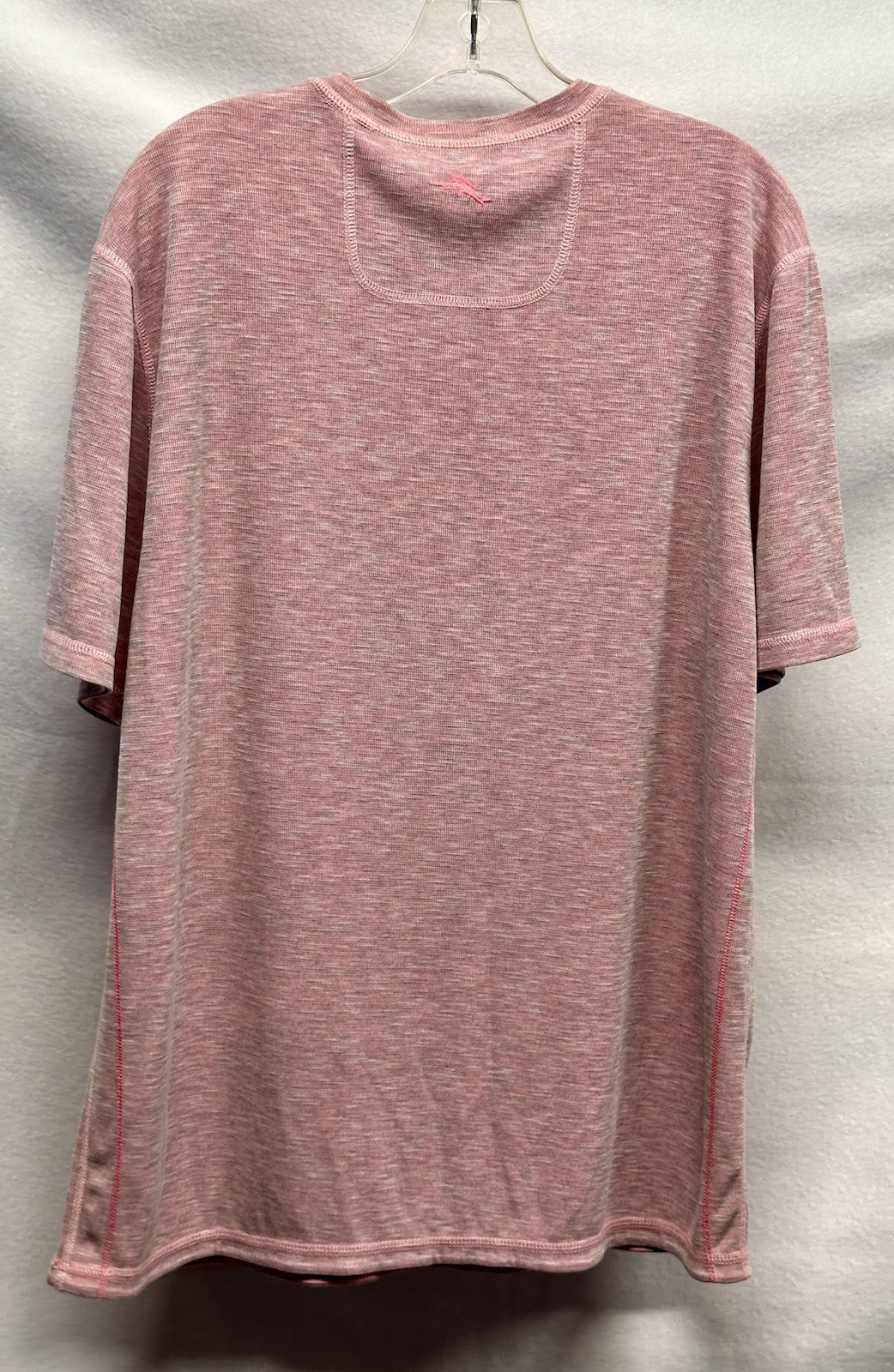 Tommy Bahama Men's Heathered T-Shirt Medium Reversible Coral/Pink gallery