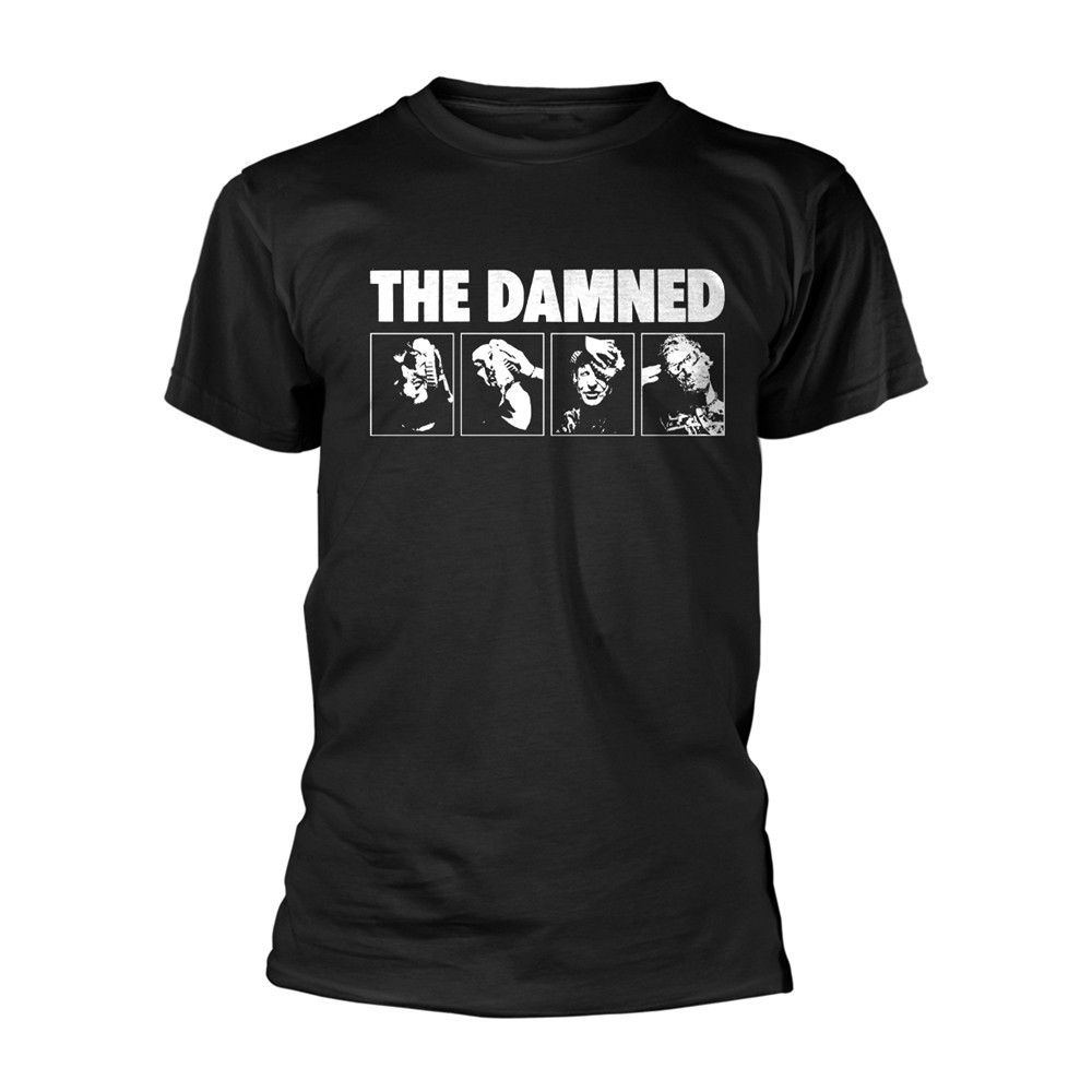 The Damned 'Headshots' Black T shirt - NEW gallery