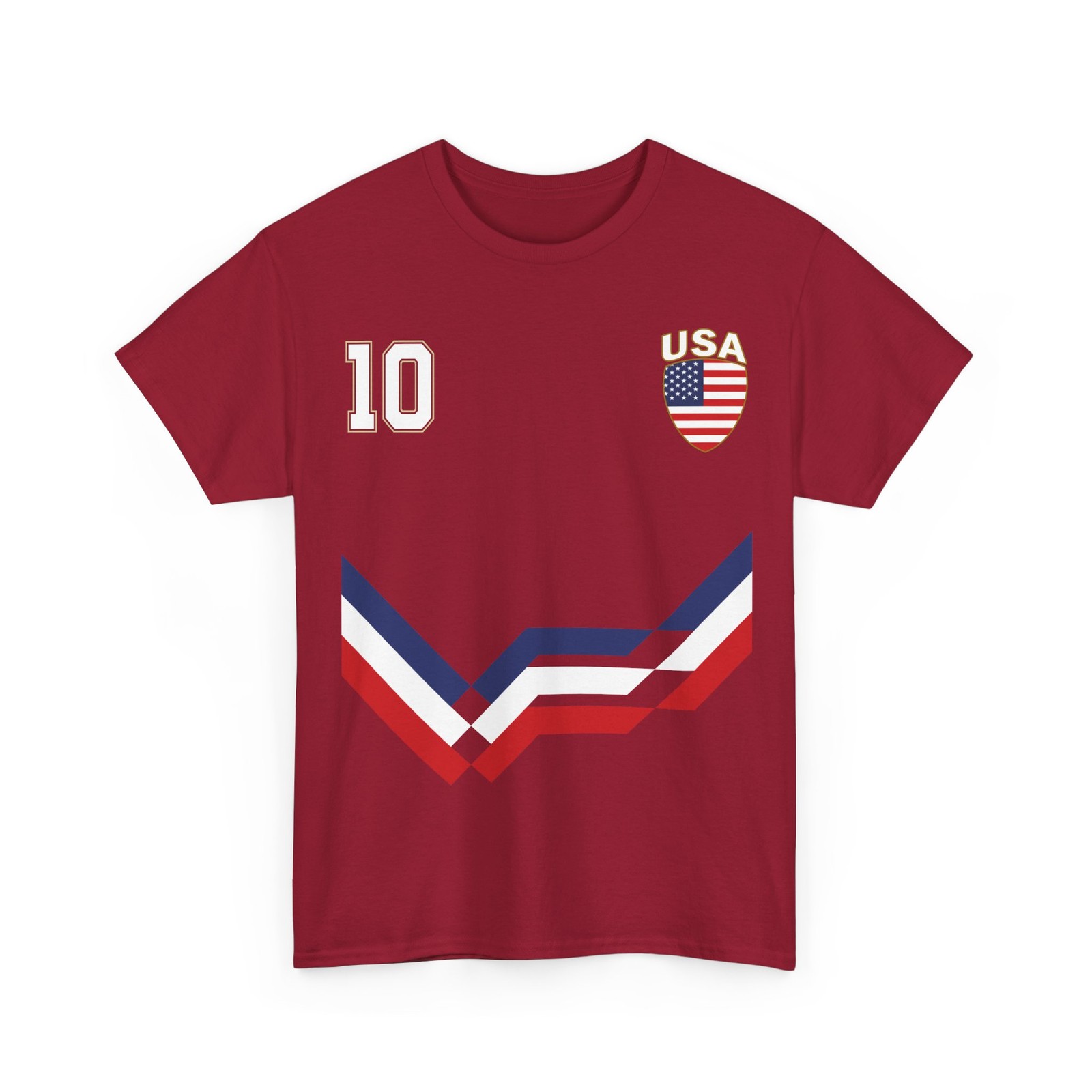 USA Number 10 Soccer Shirt, American Soccer 2026 Jersey Style Shirt