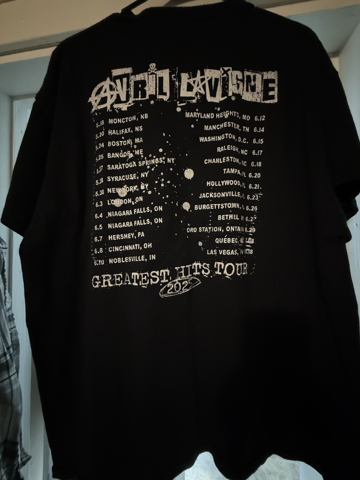Avril Lavigne concert shirt 2025 Men’s XL gallery