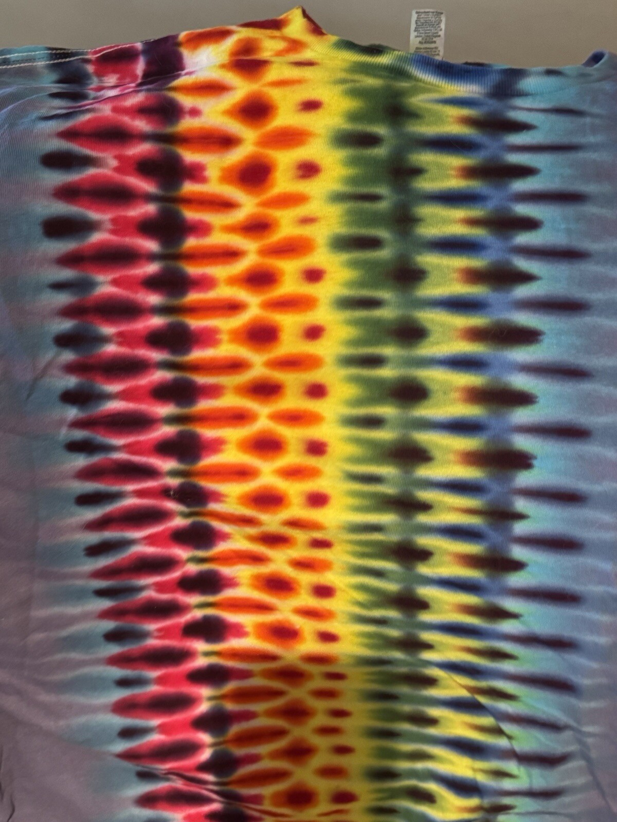 Liquid Blue Shirt Mens XL Gorgeous Rainbow Color Stripe Tie Dye New From Sphere gallery