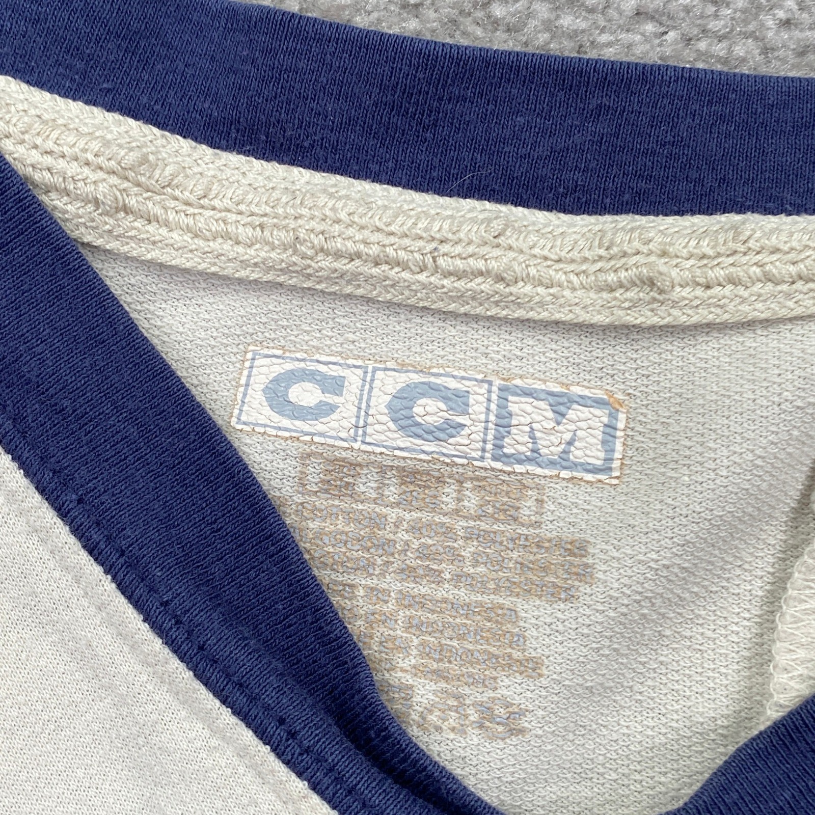 CCM Hockey Jersey Shirt Mens XL Navy Greenville Swamp Rabbit Striped gallery