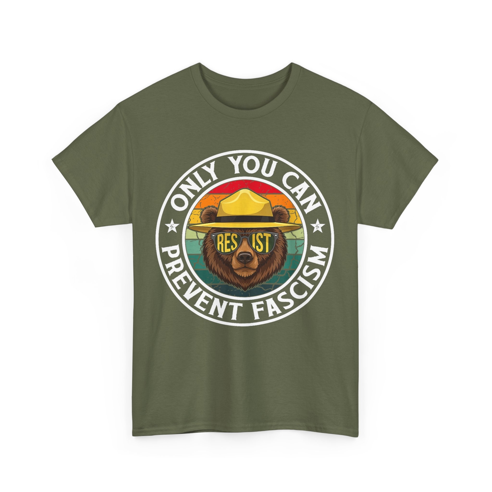 National Parks Support Shirt, Only You Can Prevent Fascism Bear Resist T-shirt