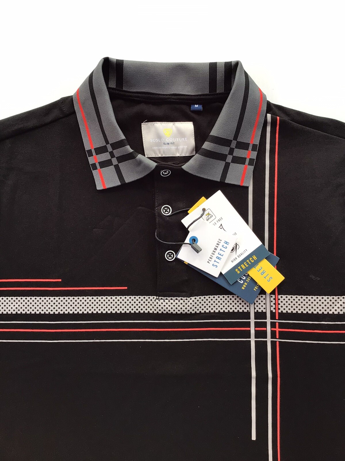 Men’s Luxurious Polo Shirt,Italian Style,Stretch M to 4XL.…A5.A
