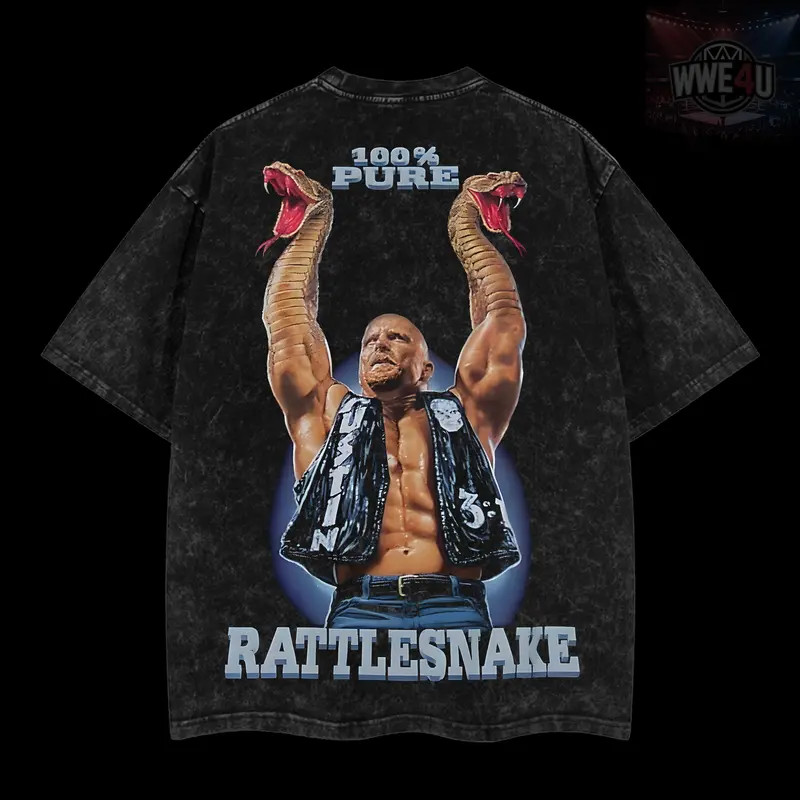 WWE Stone Cold Steve Austin T-Shirt 100% Premium Cotton S-3XL American-Mad gallery
