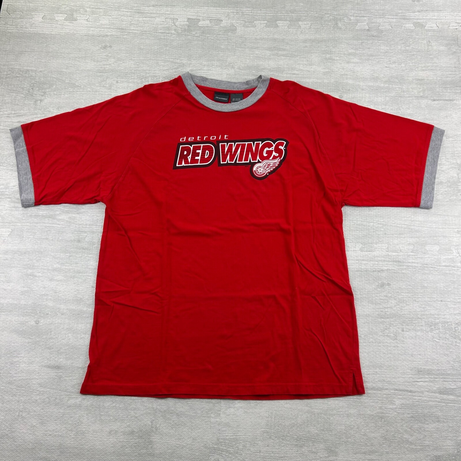 Vintage 90s Detroit Red Wings Shirt Size Large Red NHL Hockey Sports