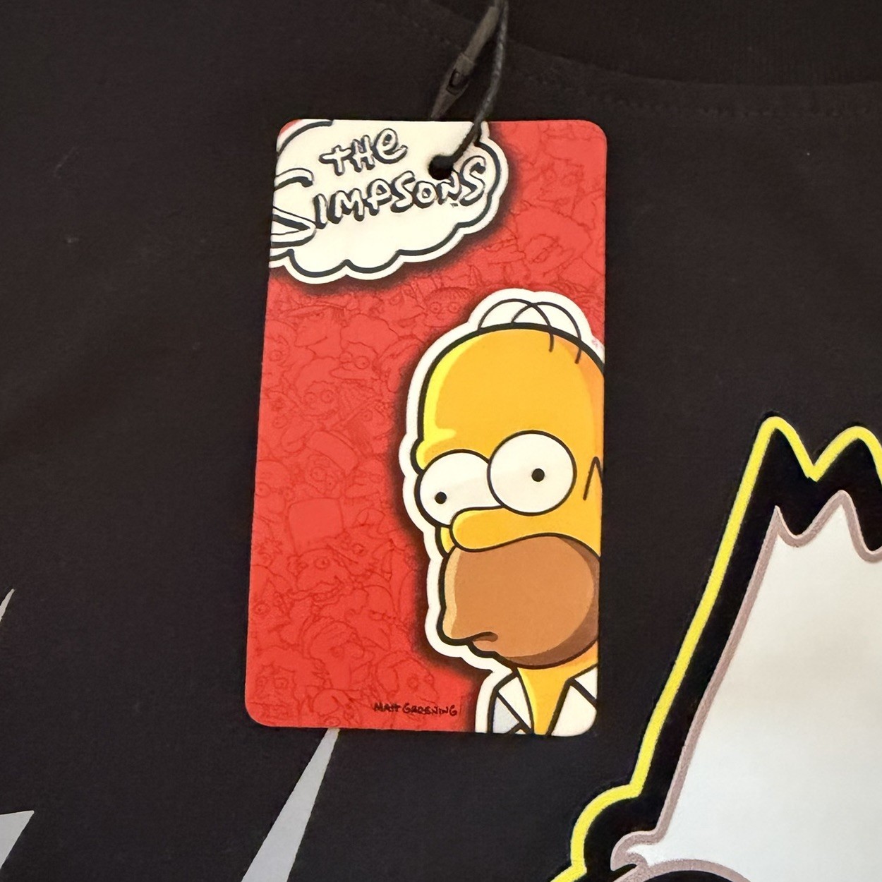 New Bart Simpson ELECTROBART T Shirt Mens XL Reflective Patch Matt Groening Rare gallery