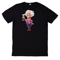 Crazy Grandma Retired Watercolour Print Cotton T-Shirt