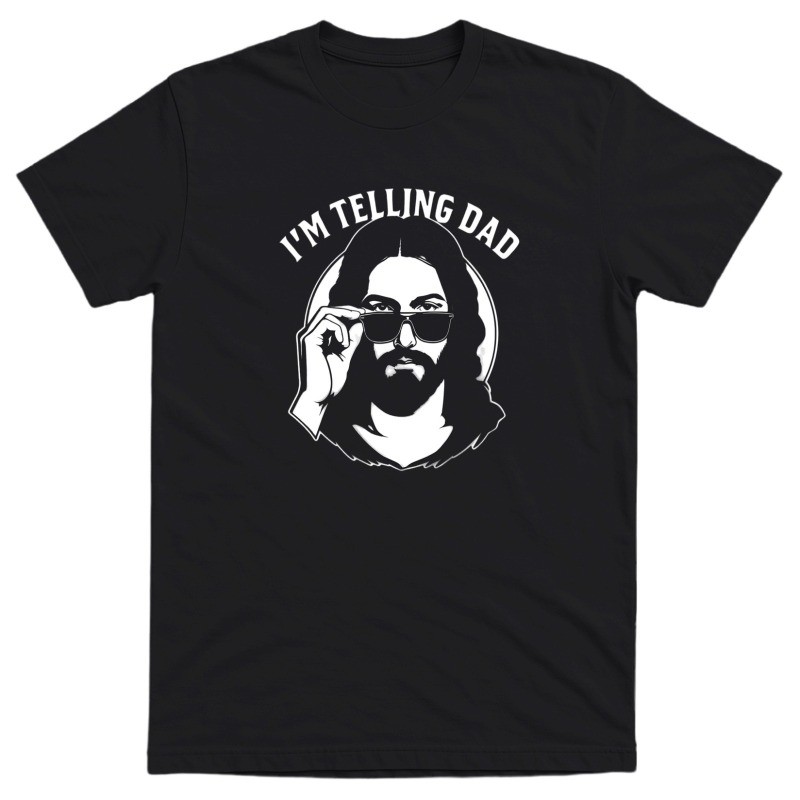 Funny Jesus “I’m Telling Dad” Meme Shirt - Religious Humor - Gift gallery