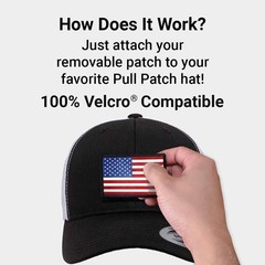 Pull Patch Tactical Snapback Trucker Hat – Curved Bill Cap with 3×2 Inch Hook…