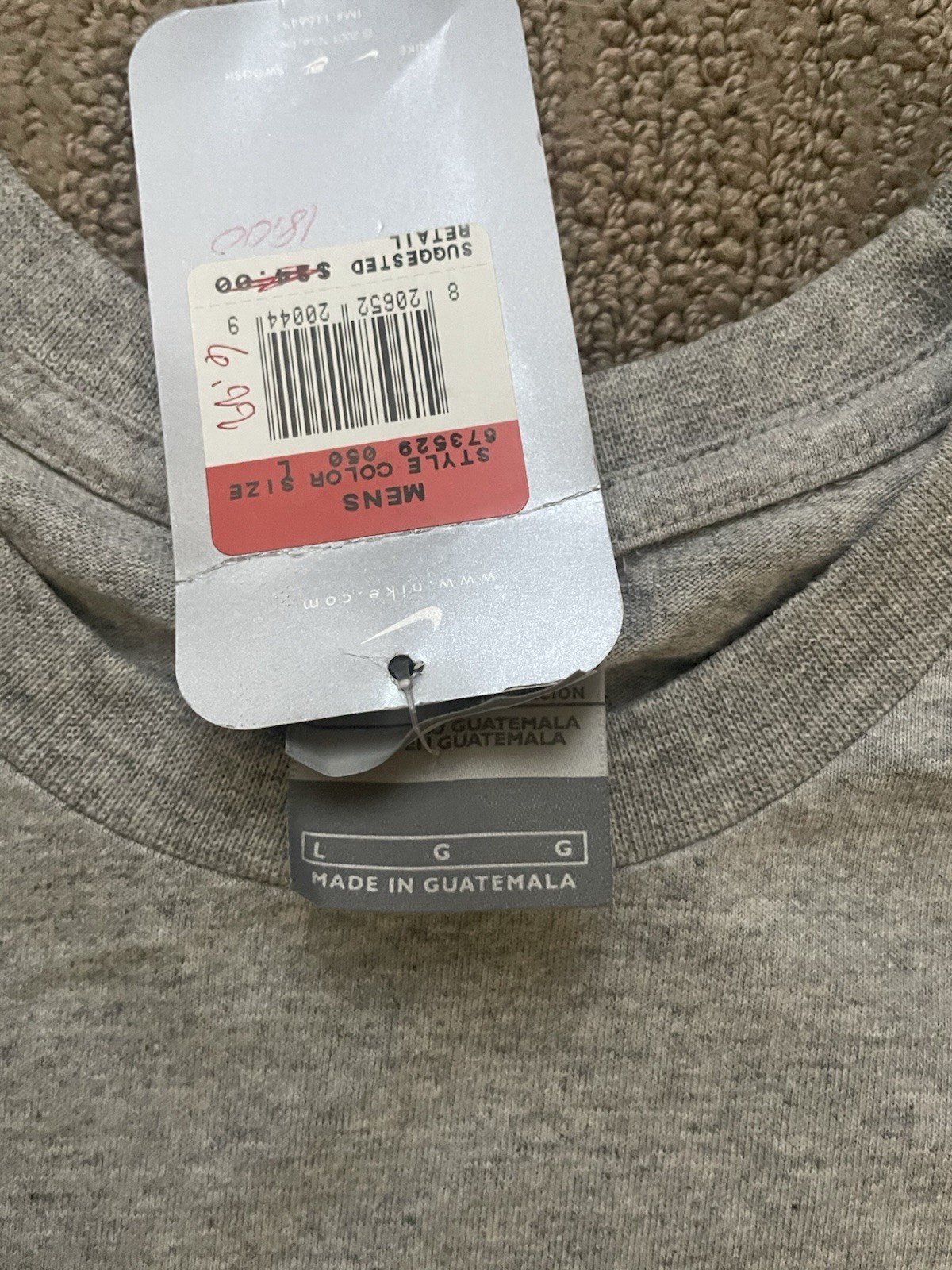 Old School Air Max Nike Long Sleeve Shirt - Size Large (Fits Big) - Gray gallery