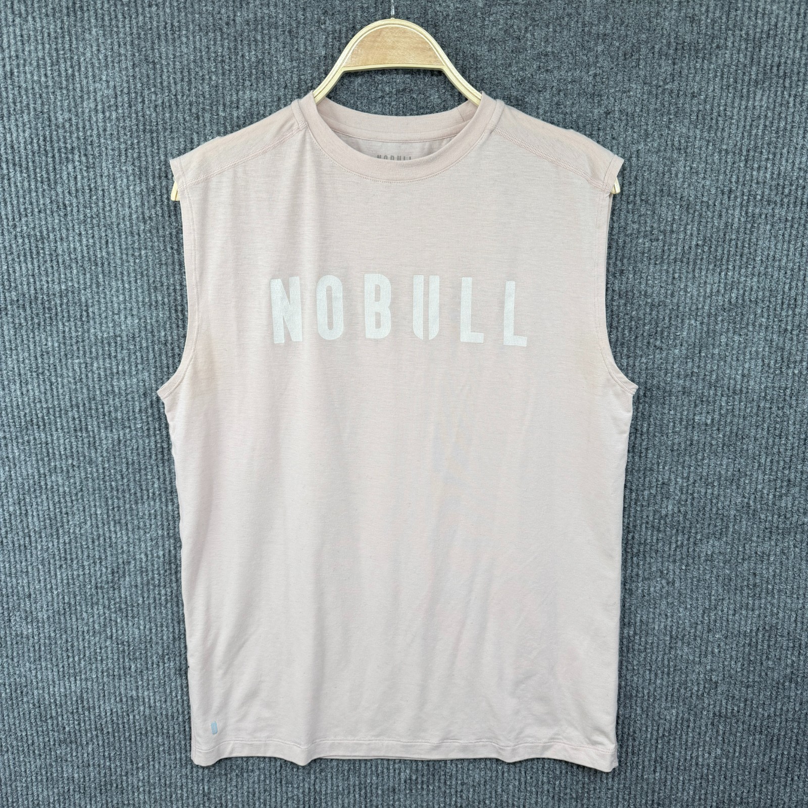 No Bull Tank Top Mens Medium Pink Athletic Gym Training Performance Stretch gallery