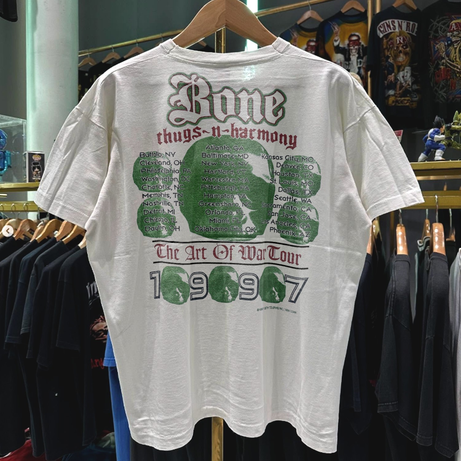 1997 Bone Thugs N Harmony Art Of War Washed T-Shirt White L gallery
