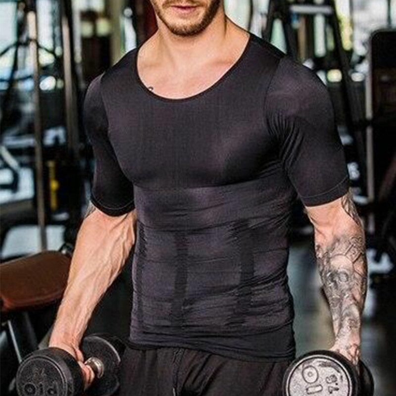 COMFREE Men Tee-shirts Tee shirts Slimming Shirts Shaper Abdomen T-Shirts Tops gallery