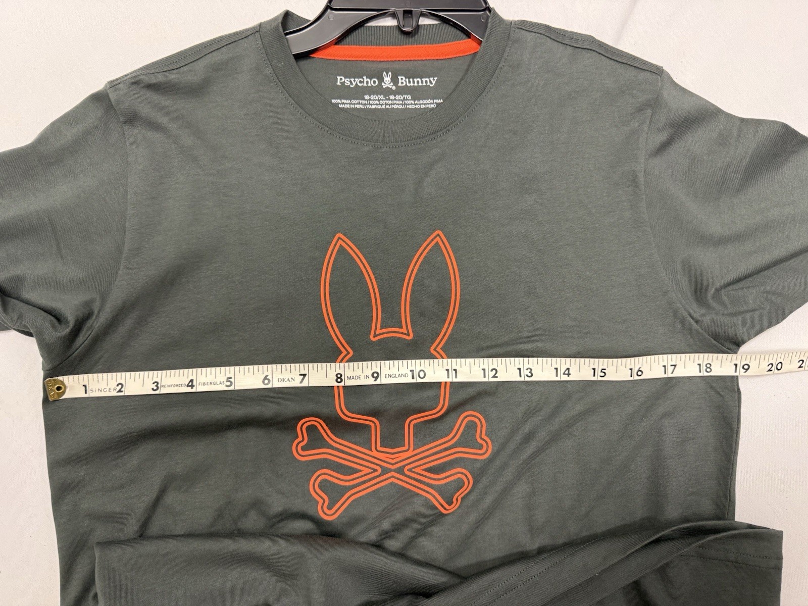 Psycho Bunny KIDS RICHARDSON GRAPHIC TEE Urban Chic Pima Cotton XL 18-20 NEW gallery