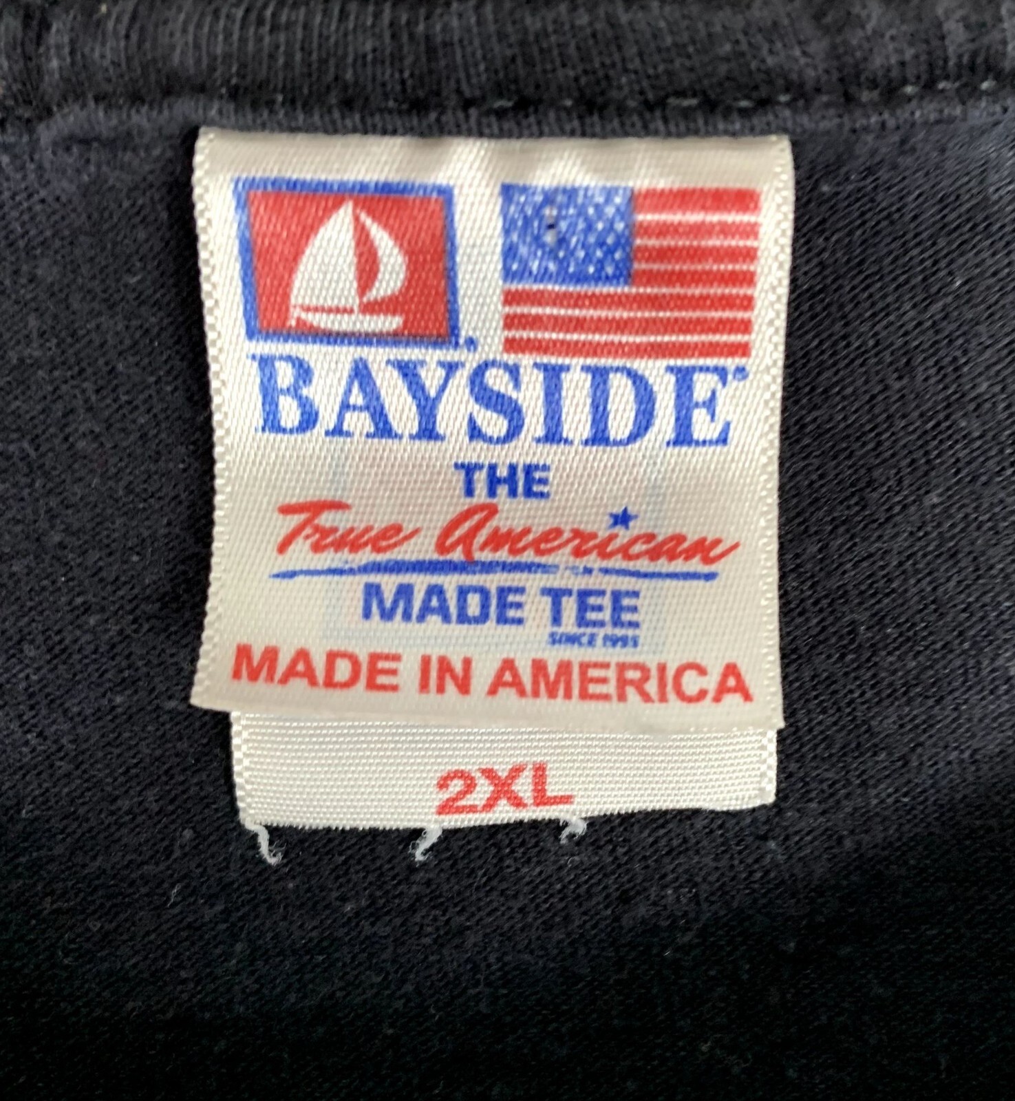 Vintage US Army Bayside 100% Cotton Black T-Shirt Size XXL gallery