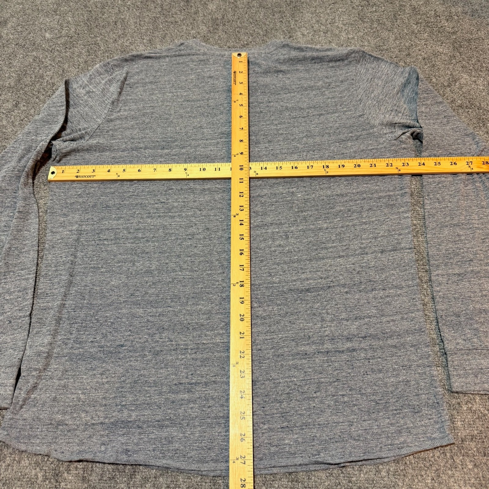 Marine Layer Shirt Mens Large Blue Henley Long Sleeve E-Spun Casual gallery