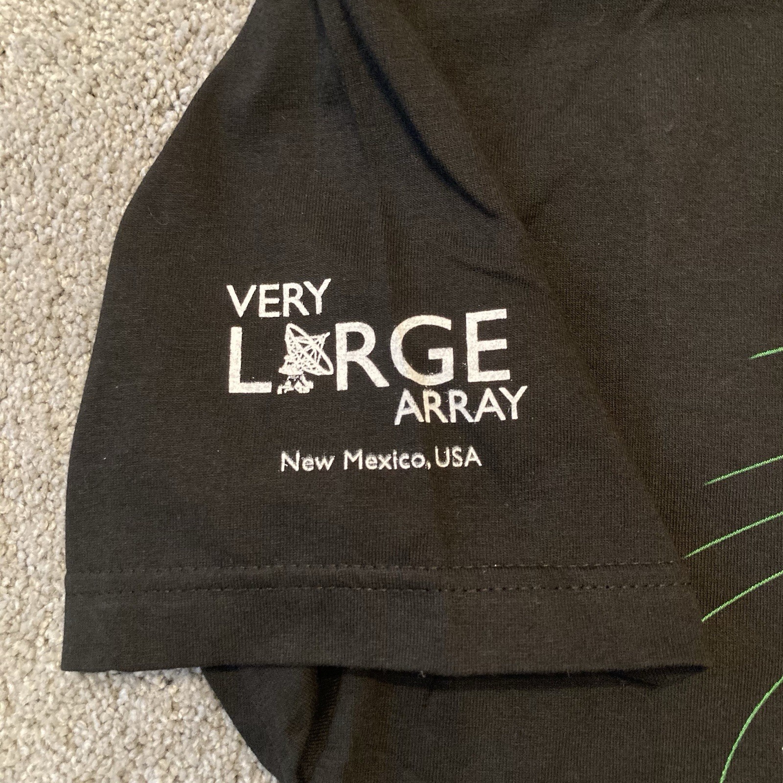 Vintage Solar System Sun Planets Very Large Array Black T-shirt XL NWT 1998 90s gallery