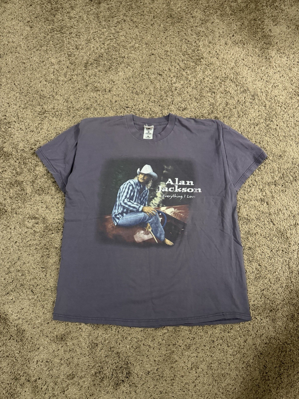Vintage 90s Alan Jackson Everything I Love Country Tour Shirt Size XL