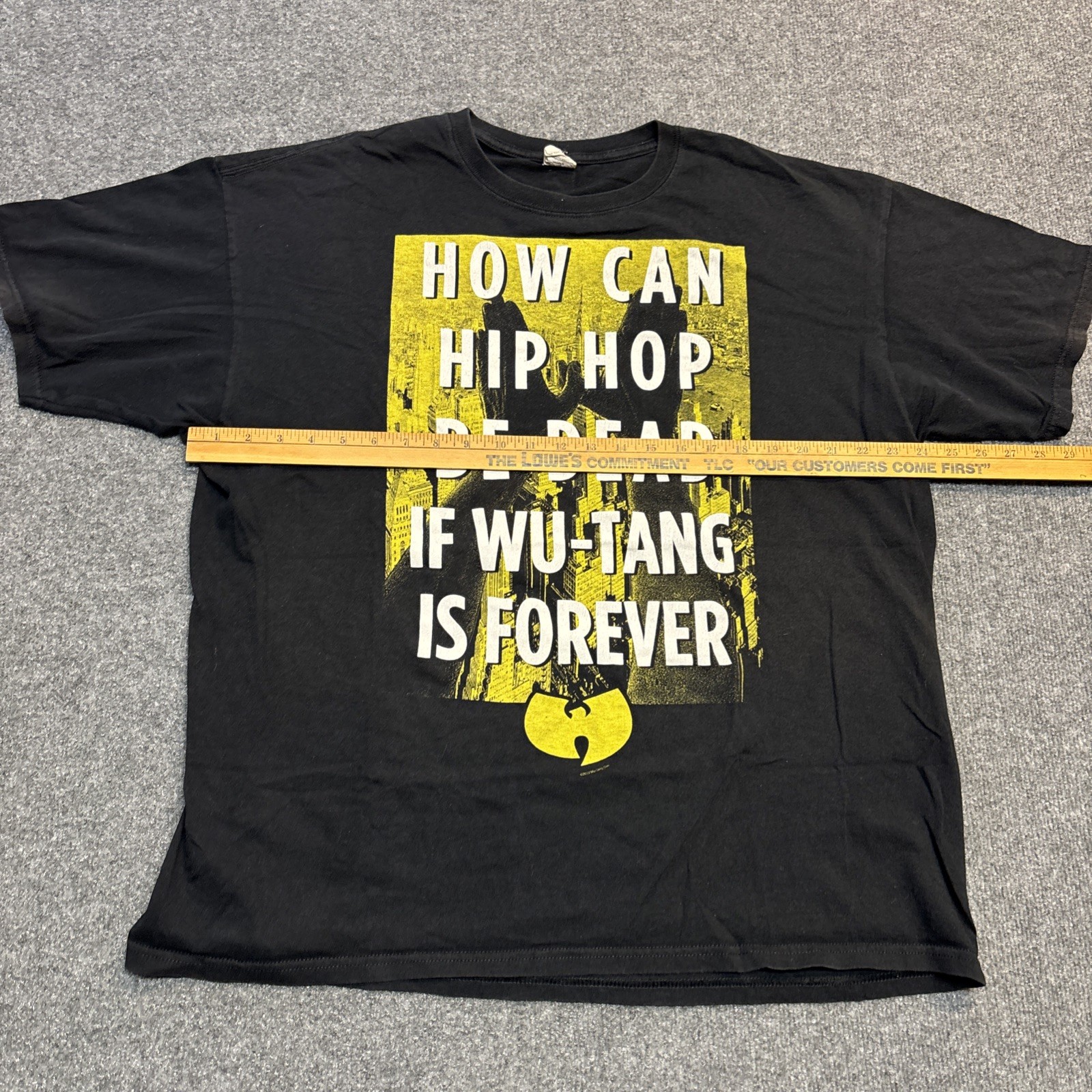 Anvil Blue Bar Wu Tang Clan Hip Hop Not Dead Wu Forever T Shirt Men’s XXL Black gallery