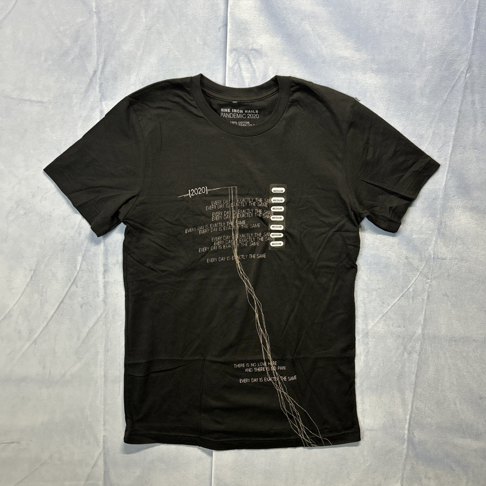 Nine Inch Nails NIN Pandemic 2020 Everyday The Same Black T-Shirt Adult Size M gallery