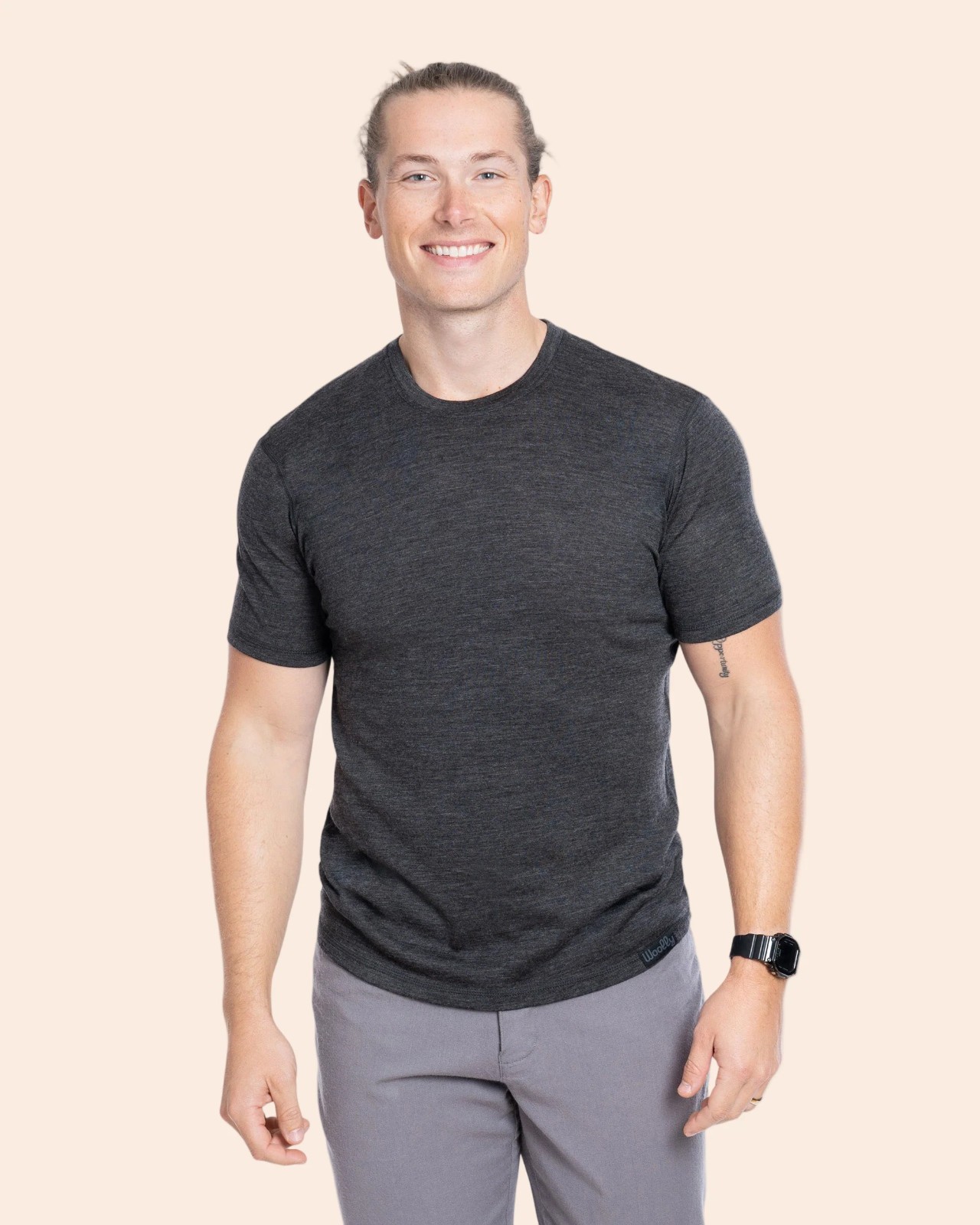 NWT Woolly Clothing Co. 100% Merino Wool Everyday Crew Neck T-Shirt Tee 175GSM gallery
