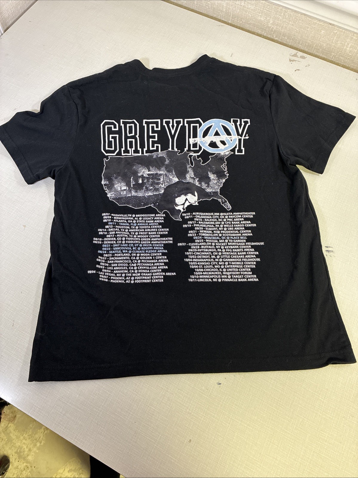 Suicide Boys G59 2024 Greyday North America Tour Concert Tee T Shirt Black Large gallery