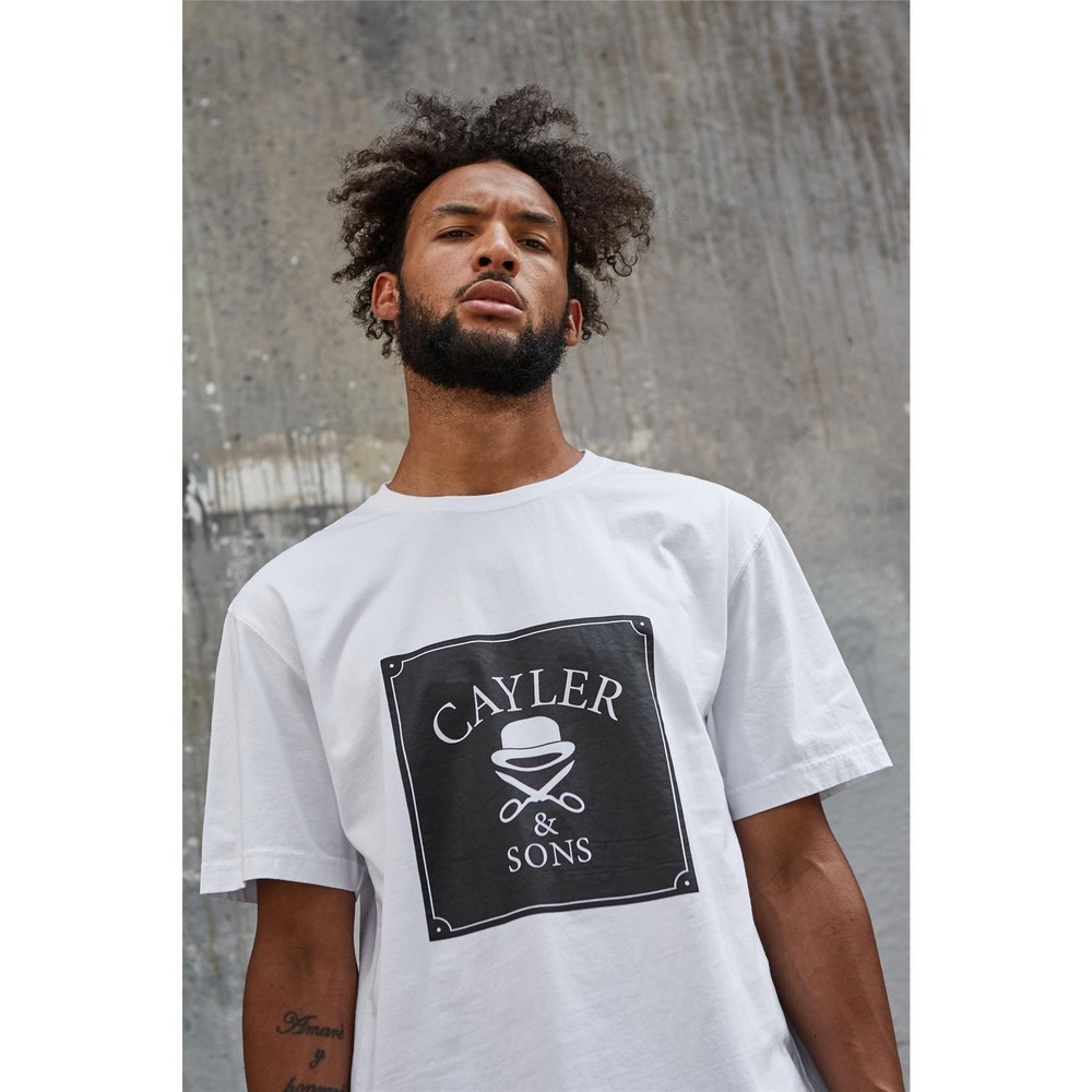 Cayler & Sons C&S WL Box Tee White/Black T-Shirt Top Classic Logo Basic